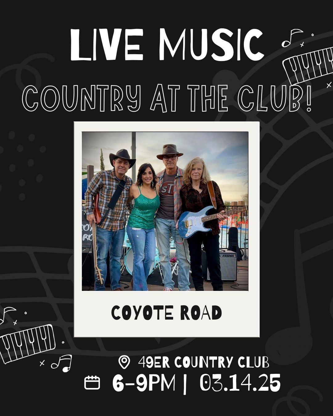 Coyote Road Live at 49er Country Club