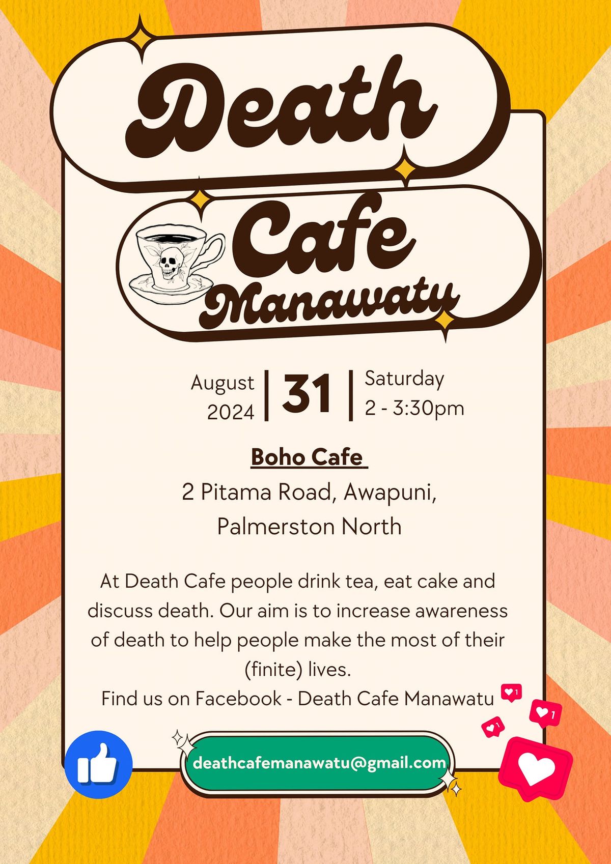 Death Cafe Manawatu August Meeting