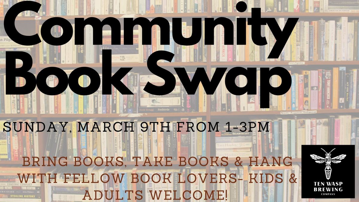 Community Book Swap at Ten Wasp Brewing