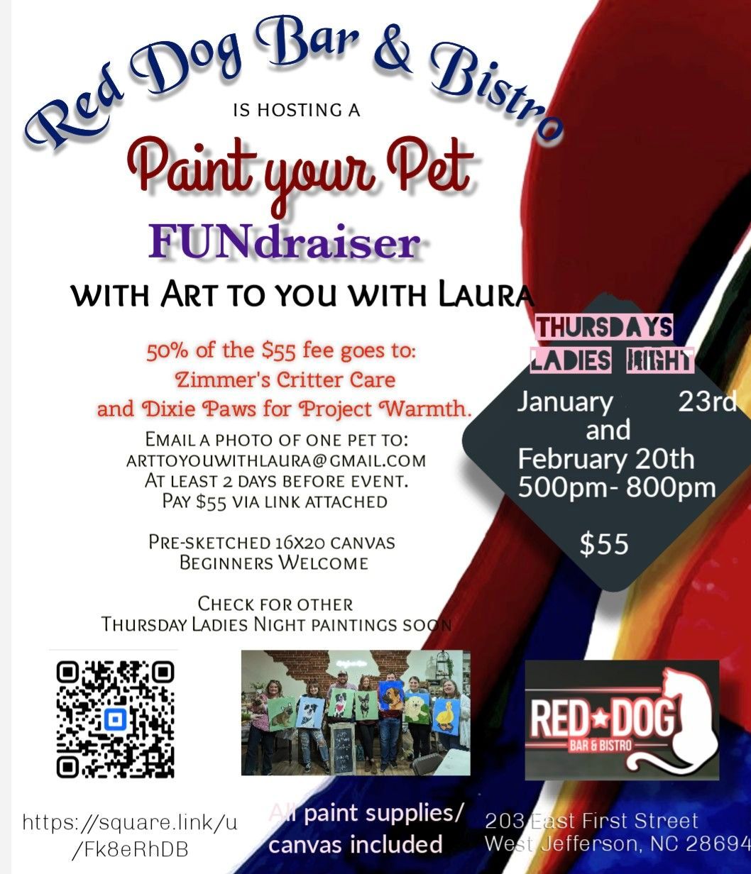 Paint your Pet FUNdraiser 