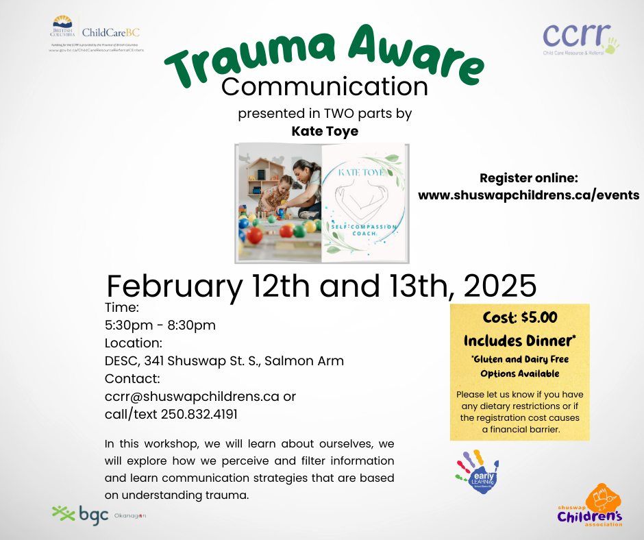 Trauma Aware Communication (A Two Part Workshop)