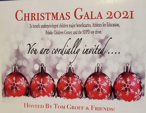 Tom Groff Christmas Gala 2022 Annual Christmas Gala, Hilton La Jolla Torrey Pines, Rancho Sante Fe, 18  December 2021