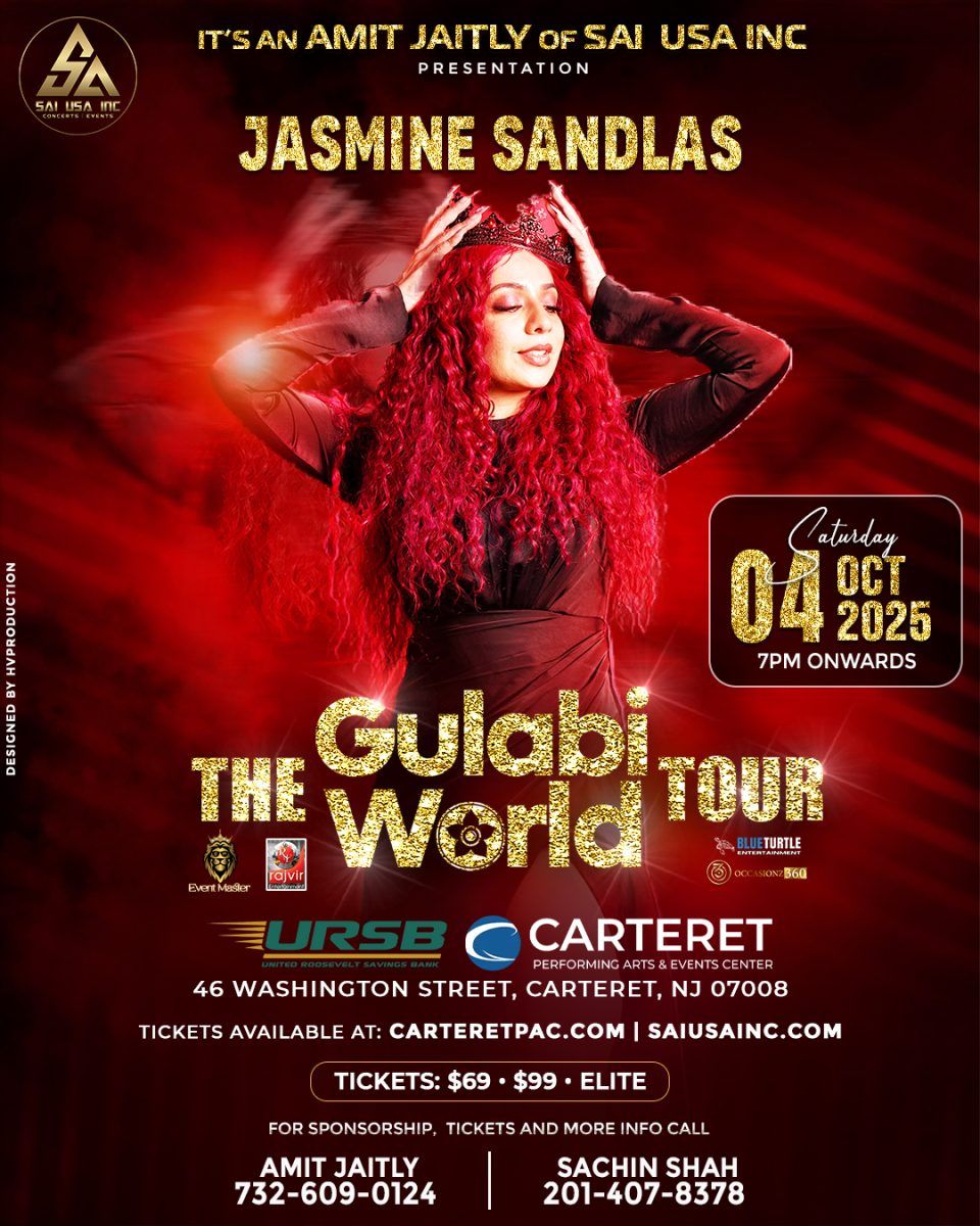 Jasmine Sandlas at Carteret Performing Arts and Events Center
