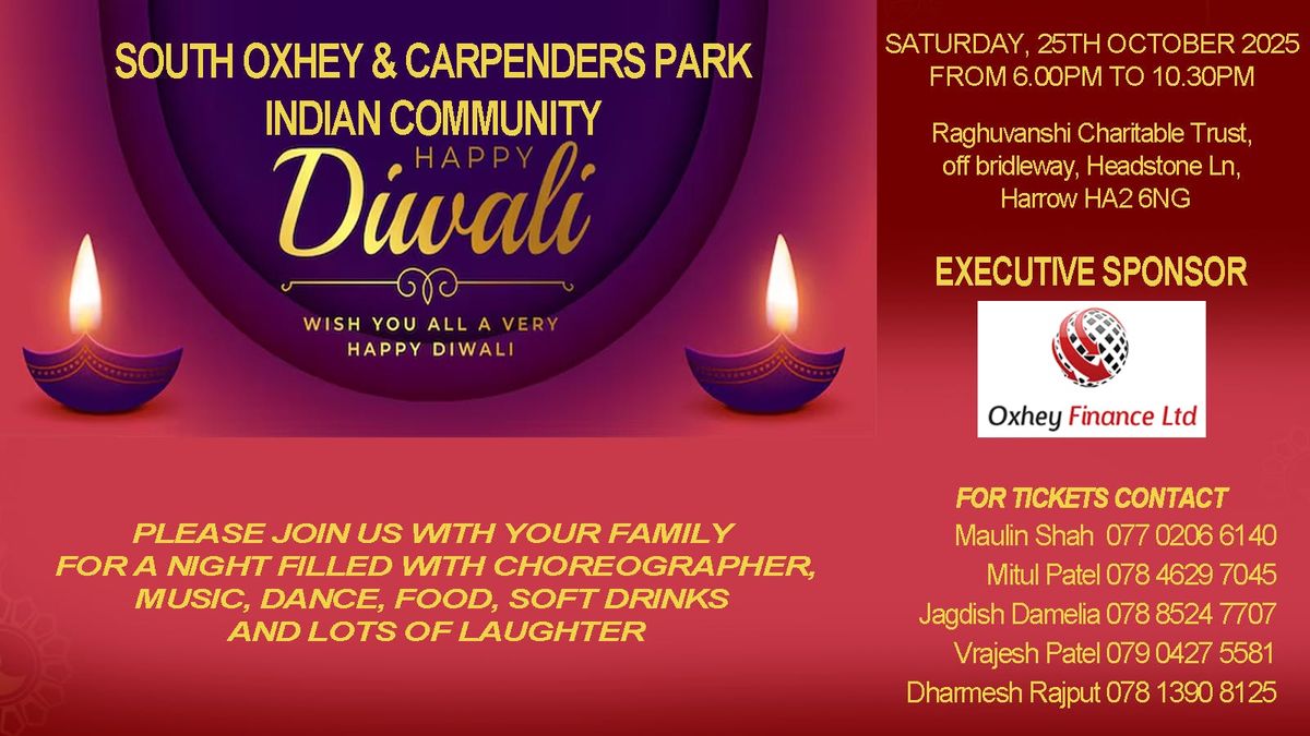 South Oxhey and Carpenders Park Diwali Festival 2025
