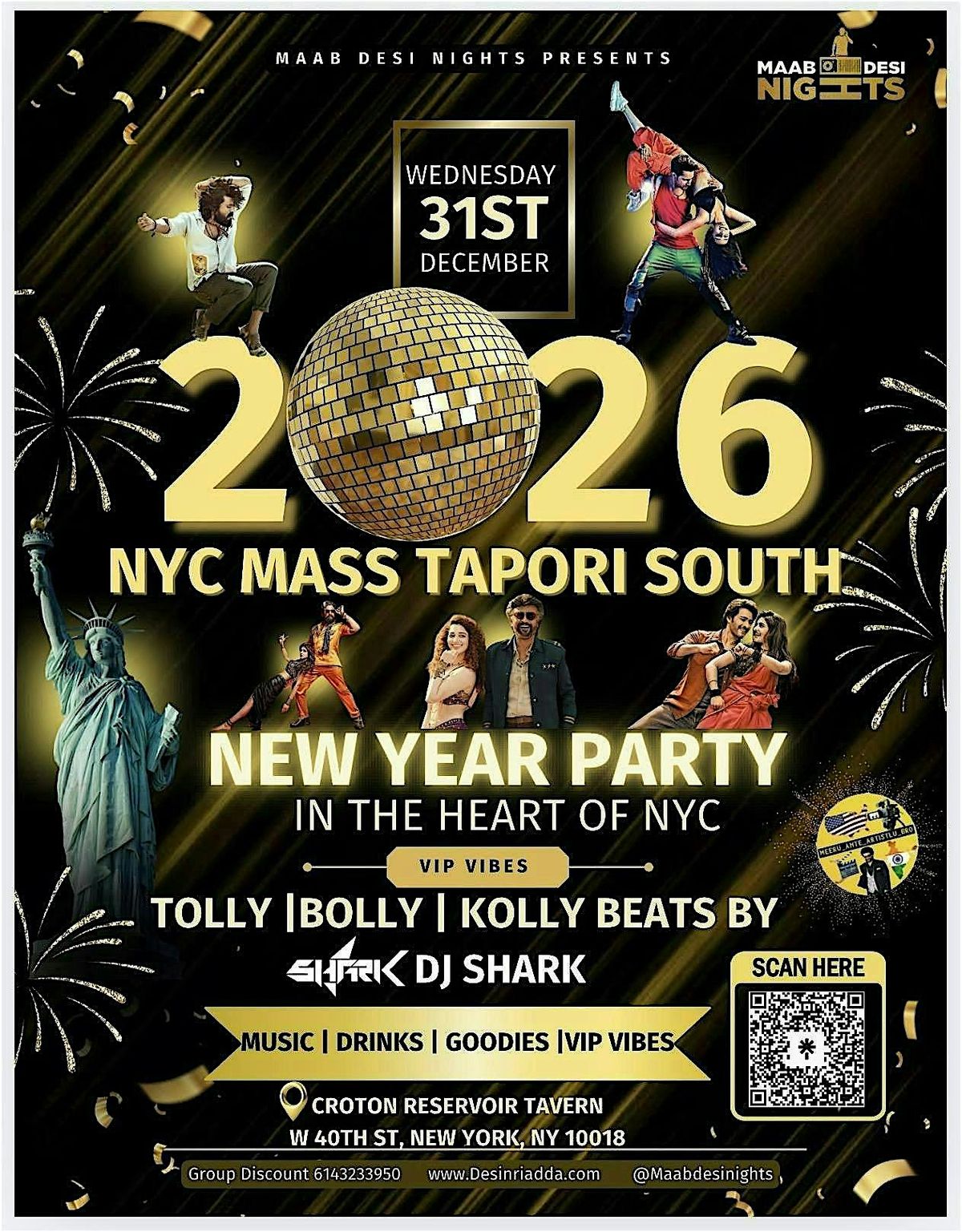 NYC MASS PARTY \u2013 2026 NEW YEAR\u2019S EVE BANGER!