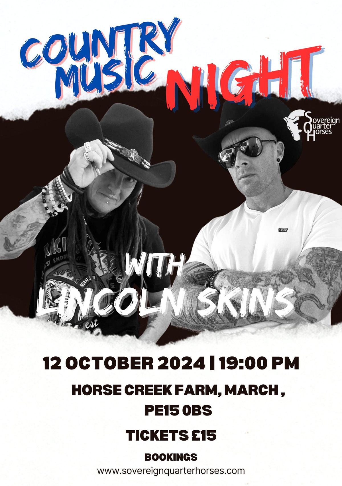 Country Music Night with Lincoln Skins \u2013 October 12th 2024