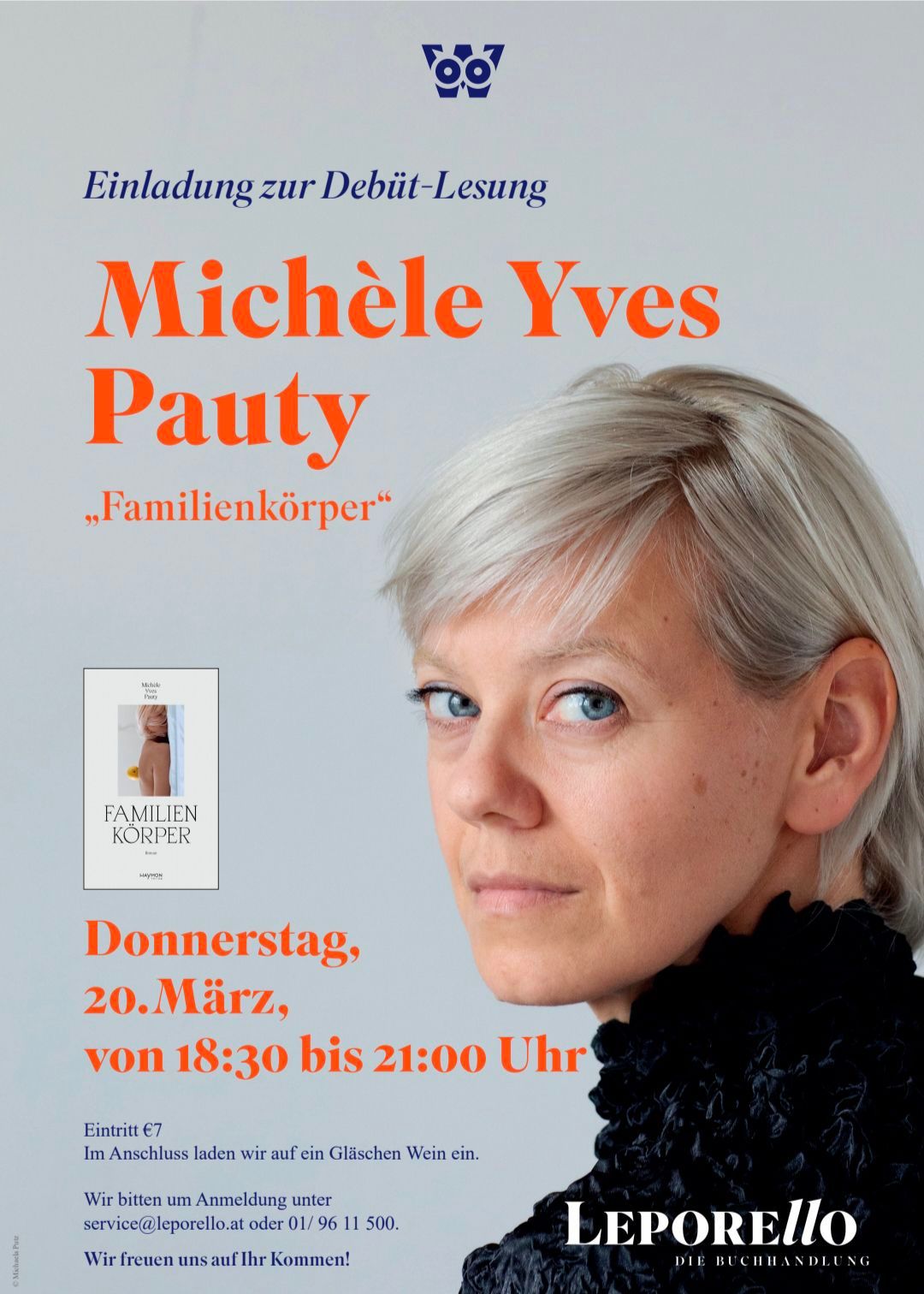 Deb\u00fct-Lesung "Familienk\u00f6rper" mit Mich\u00e8le Yves Pauty