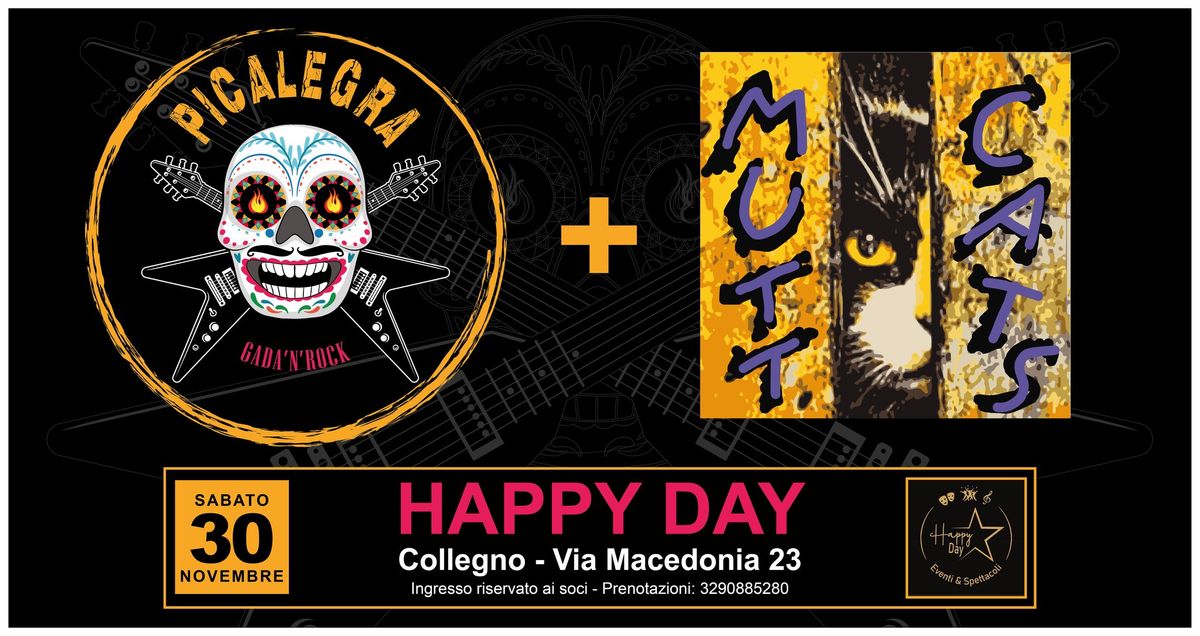 Picalegra + Mutt Cats in concerto @ Happy Day