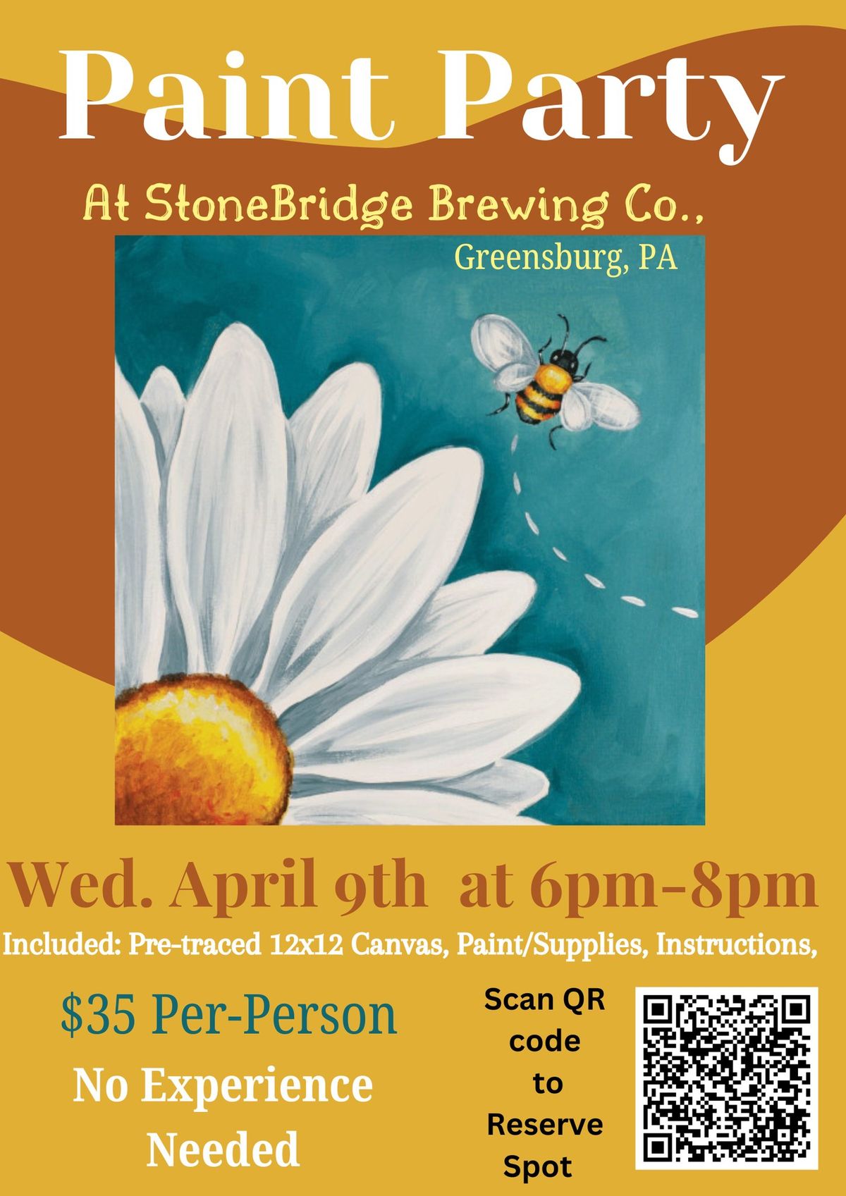 Paint Party, Stone Bridge Brewing, Greensburg PA 