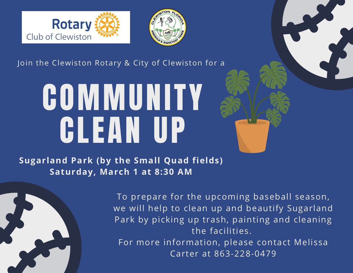 Community Cleanup @ Sugarland Park