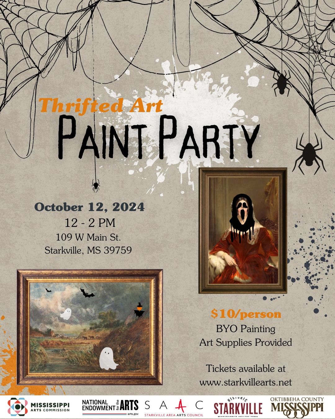 Halloween Thrifted Art Paint Party 