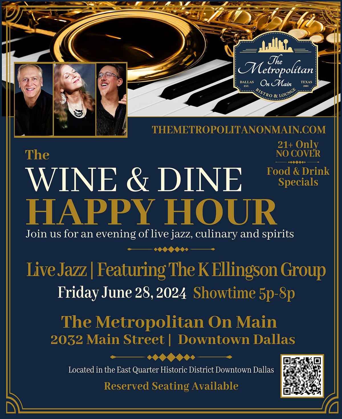 Wine and Dine Happy Hour with K. Ellingson Group