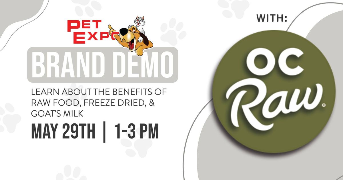 OC Raw Demo Day at Pet Expo 