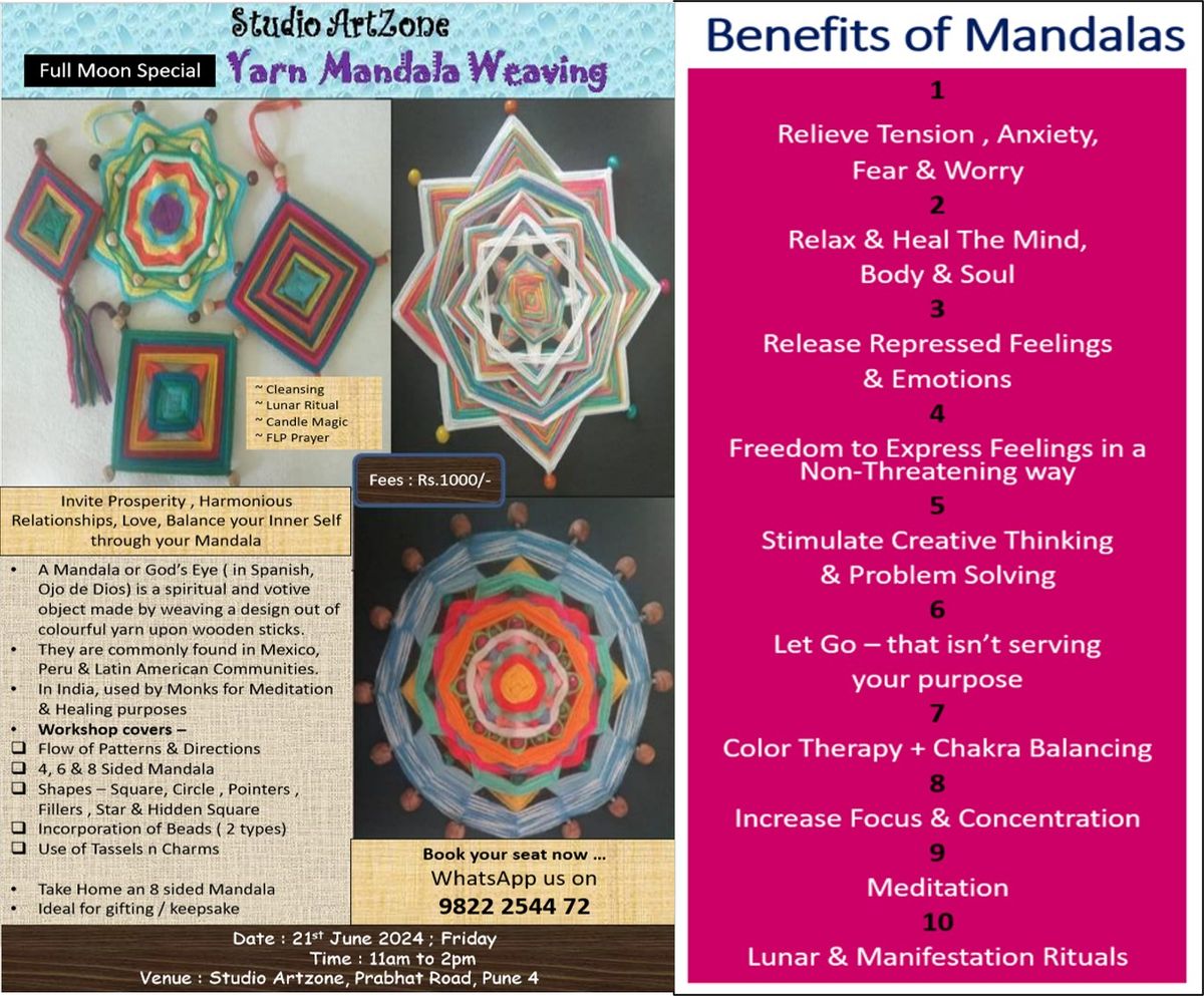 Full Moon Yarn Mandala Workshop