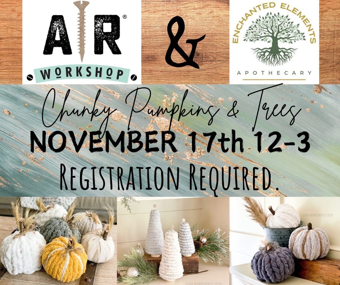 Chunky Knit Trees & Pumpkin Pop Up