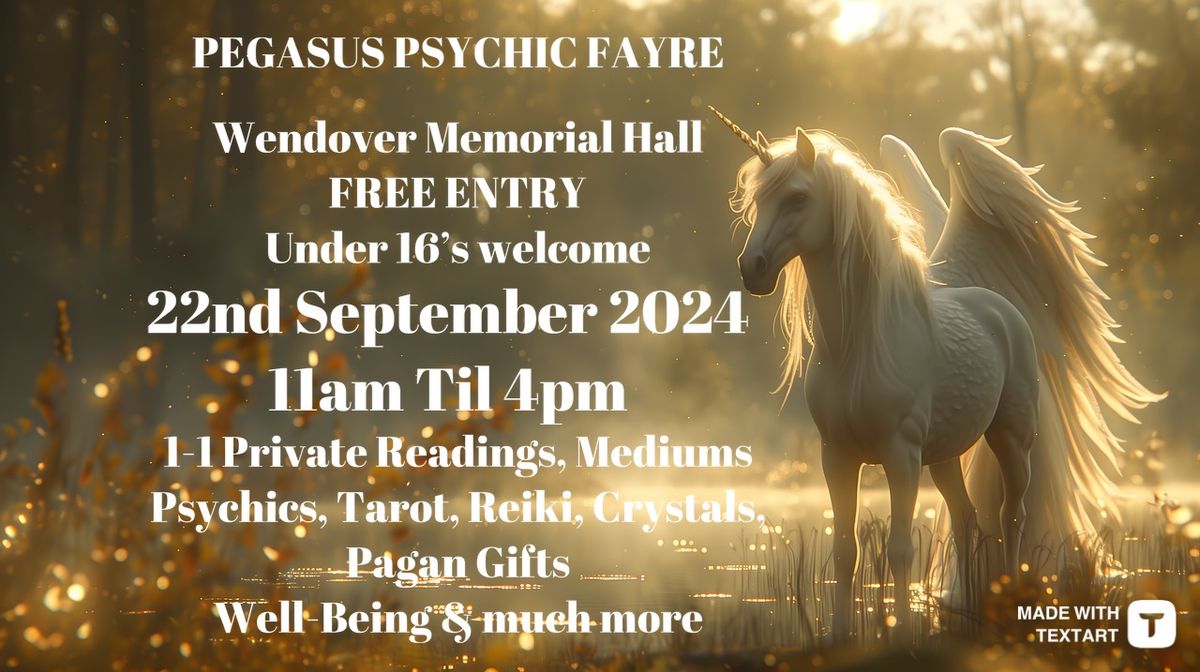 Psychic MBS Fayre Wendover FREE ENTRY