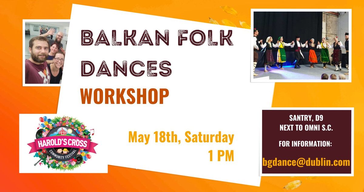 Balkan folk dances workshop at Harold's Cross Festival