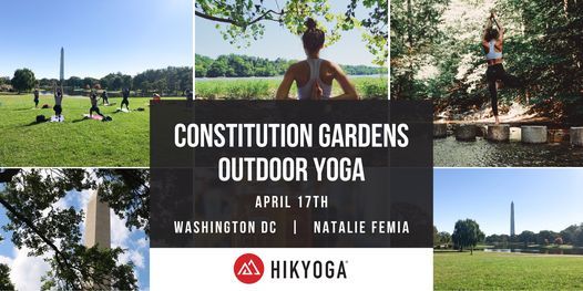 Outdoor Yoga at The Constitution Gardens with Hikyoga\u00ae DC