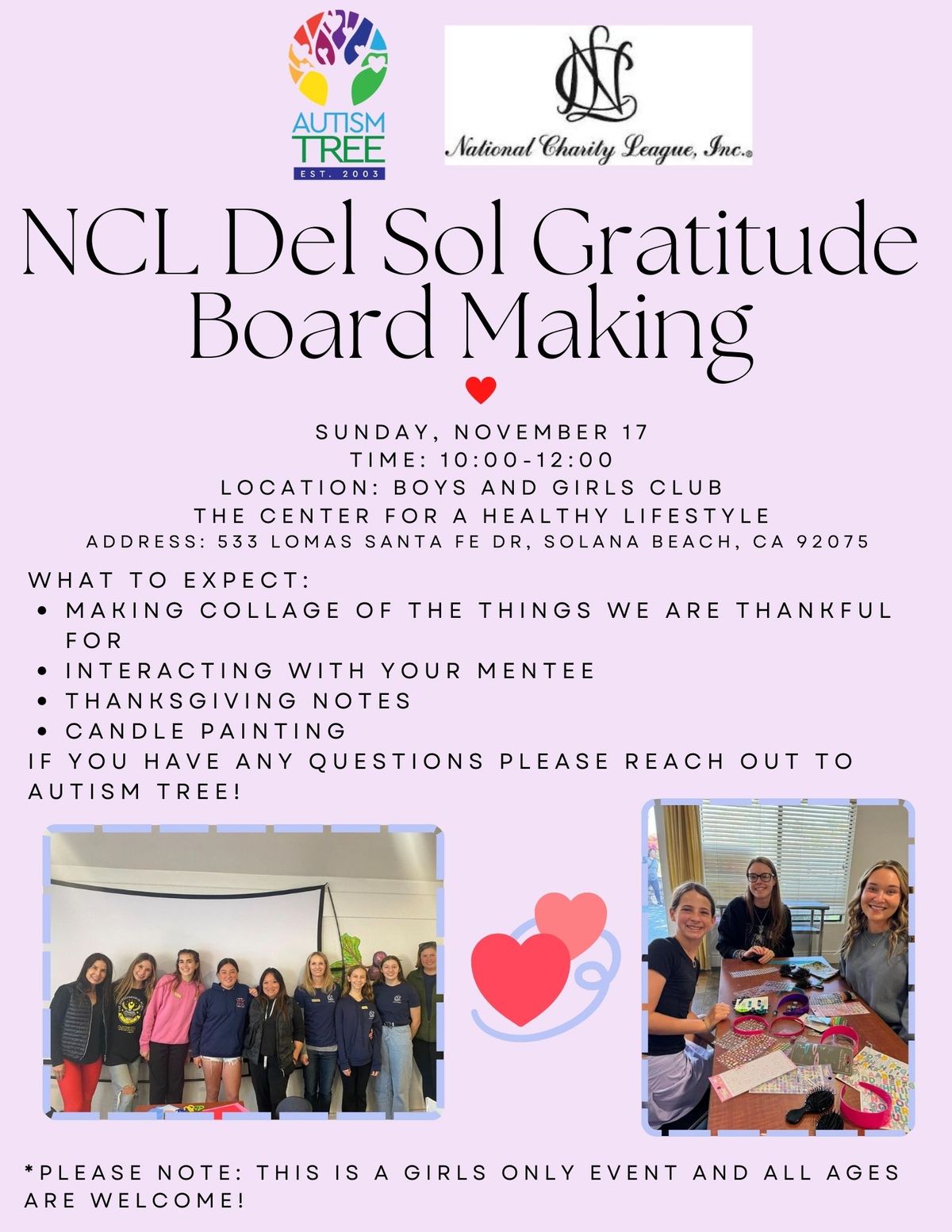 Girls Mentor Program: NCL Del Sol Spa Day 