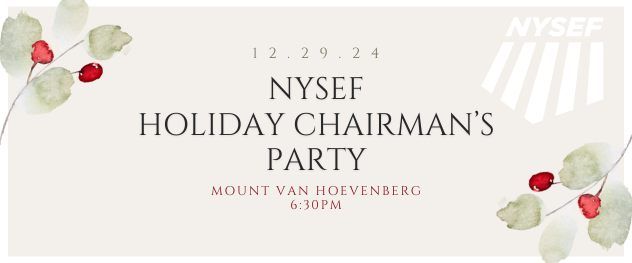 NYSEF Chairman's Holiday Party