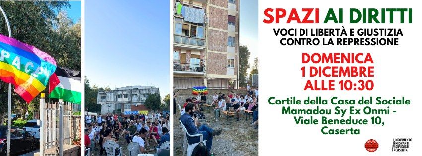 \u201cSPAZI AI DIRITTI: voci di libert\u00e0 e giustizia contro odio e repressione\u201d