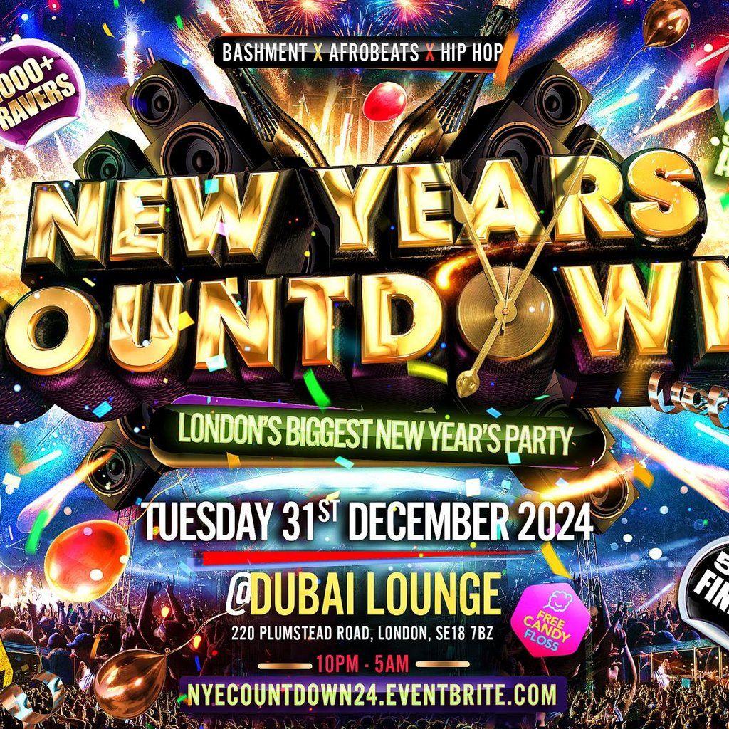 New Years Countdown - Londons Biggest New Years Party Ever