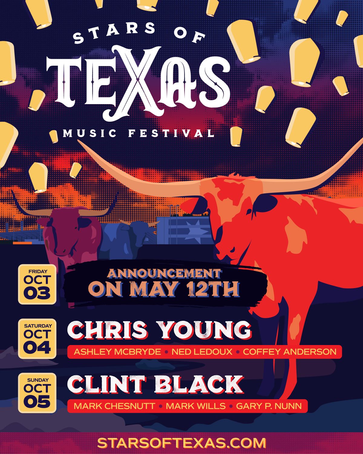 Stars of Texas Music Festival: Clint Black Mark Chesnutt & Mark Wills - Sunday