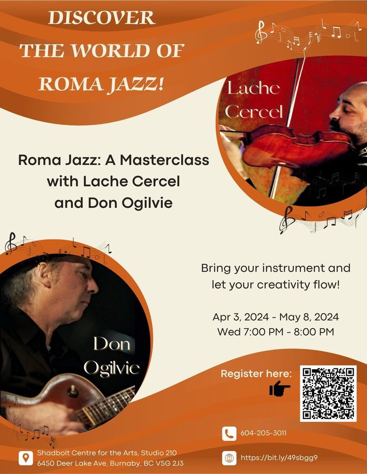 Roma Jazz: A Masterclass with Lache Cercel and Don Ogilvie