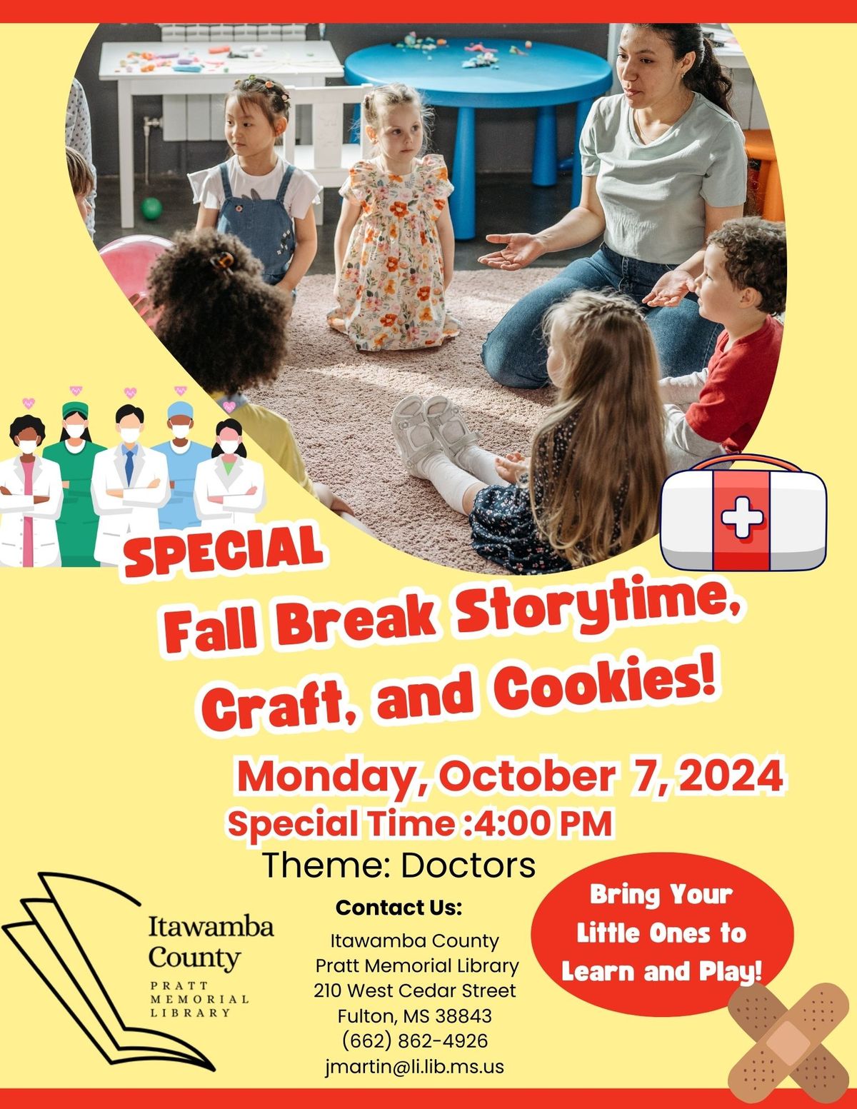 Special Fall Break Storytime, Craft, and Cookies