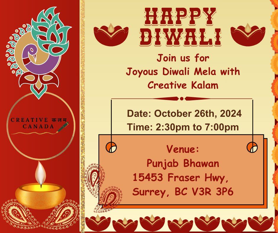 Diwali Mela With Creative Kalam, Canada