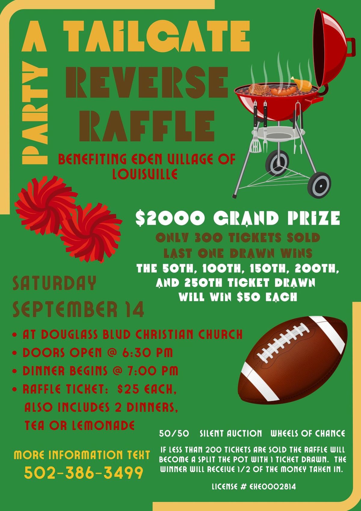 A Tailgate Party Reverse Raffle Fundraiser 