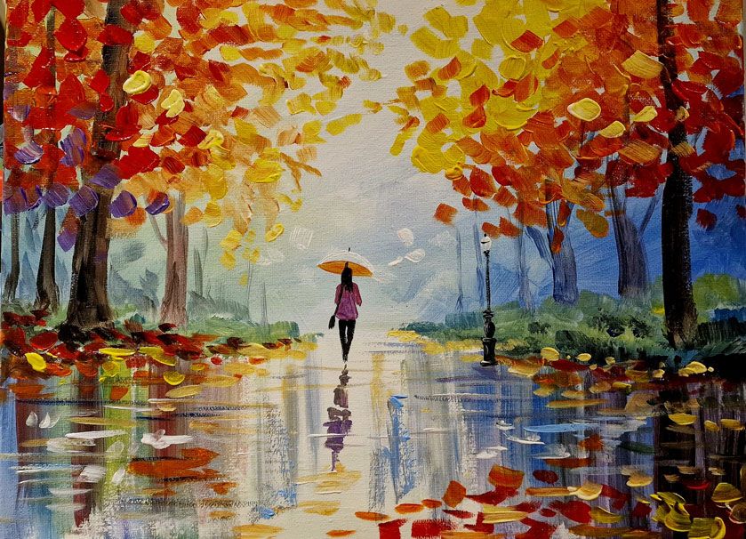 Golden Autumn Promenade - Ashton on Ribble Paint Party