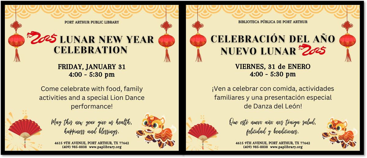 Lunar New Year Celebration\/Celebraci\u00f3n del A\u00f1o Nuevo Lunar