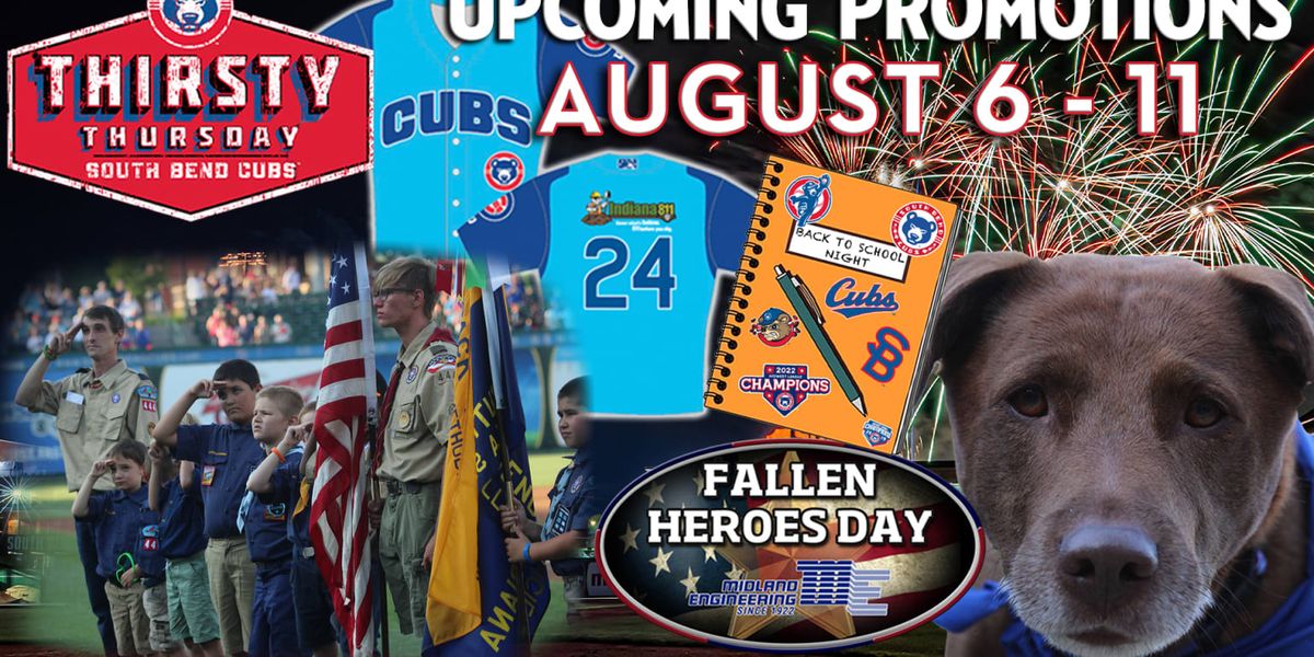 South Bend Cubs at Fort Wayne TinCaps