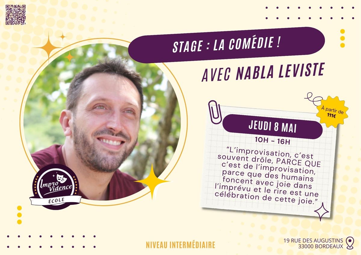 La com\u00e9die - Stage de Nabla Leviste