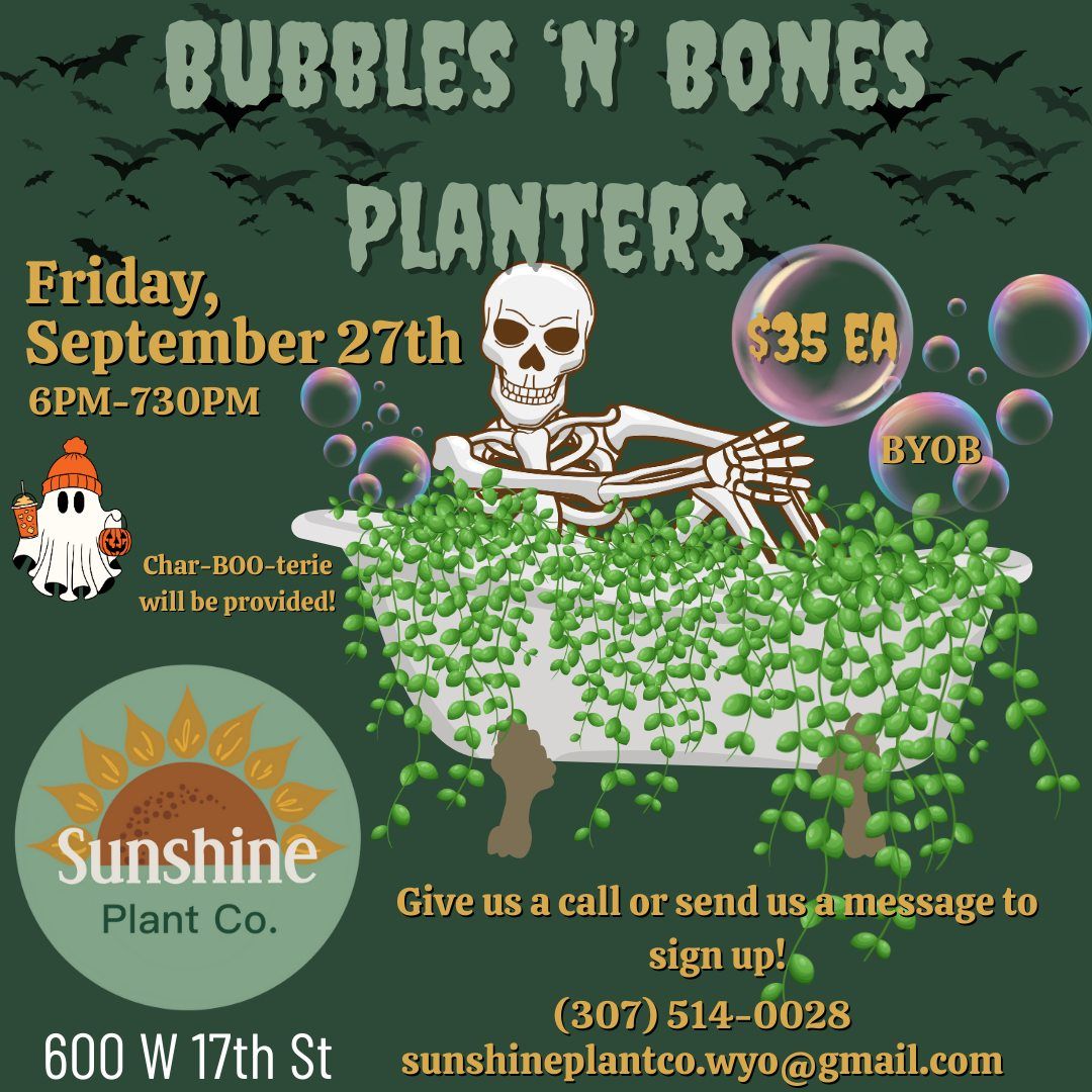 Bubbles 'N' Bones Planters @ SPC