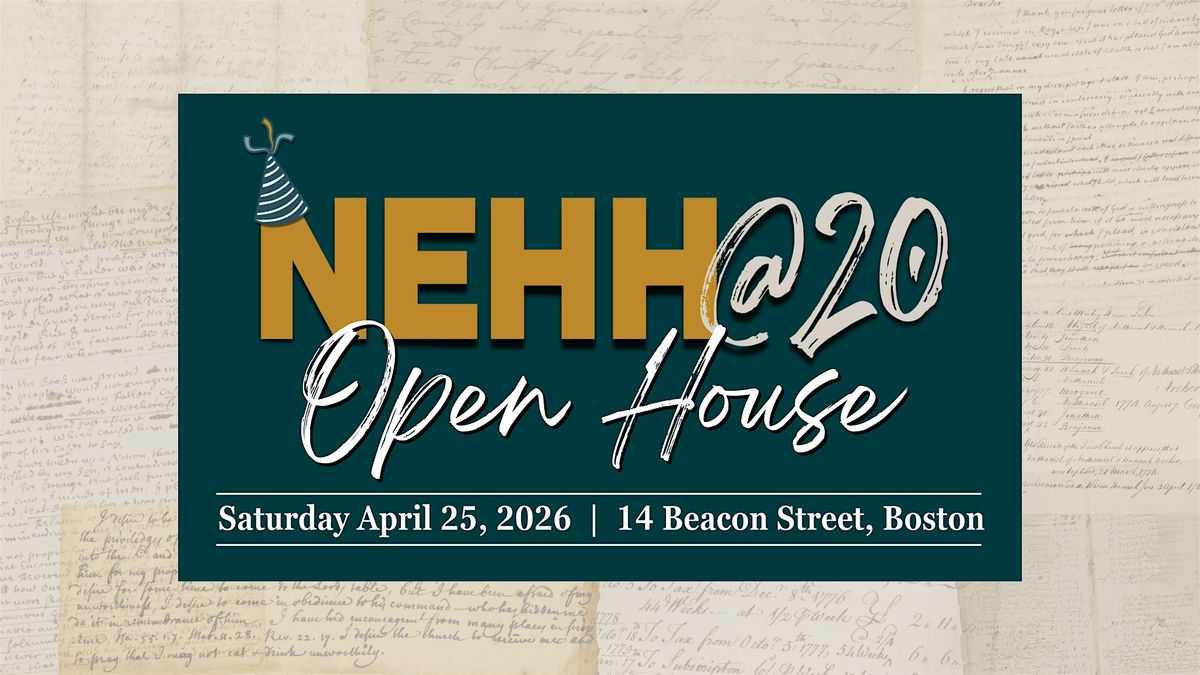 NEHH@20 Open House: A Celebration of NEHH at 20 Years