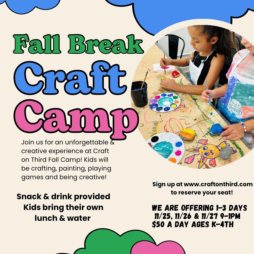 Fall Break Camp for Grades K-4!