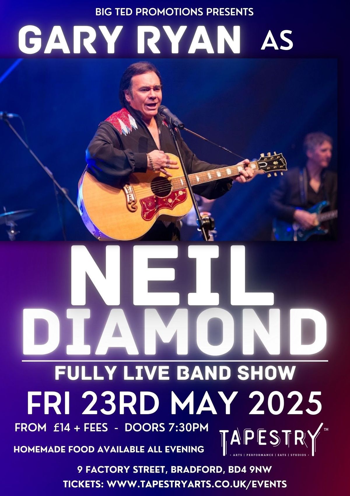 Gary Ryan as Neil Diamond - Fully Live Band Show