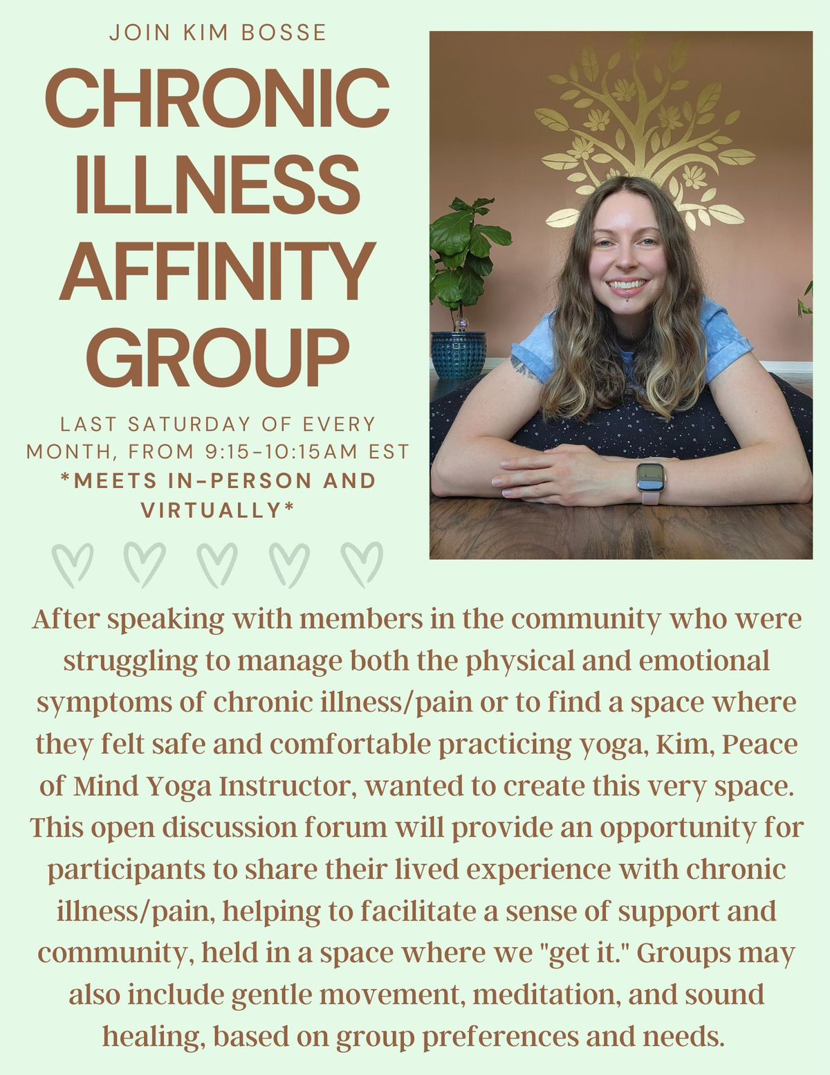 Free Chronic Illness\/Pain Affinity Group (In person and Virtual)