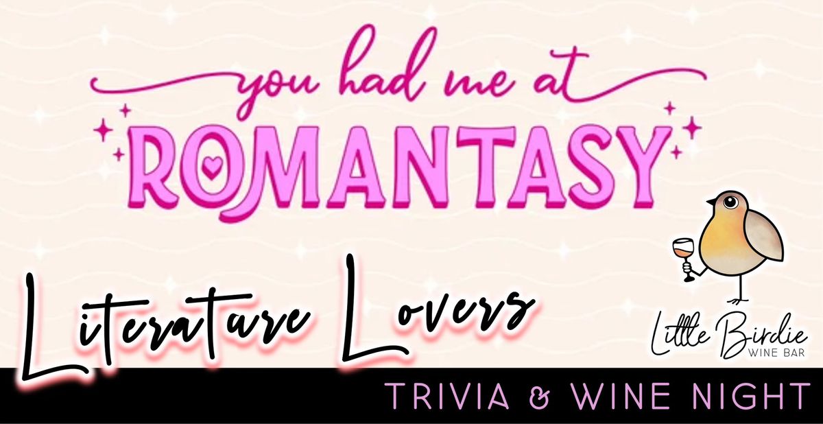 Romantasy Literature Lovers Wine & Trivia Night 