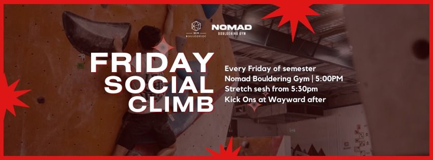 Friday Social Climb | USYDBoulderSoc 