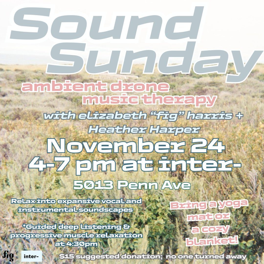 Sound Sunday: Ambient Drone Music Therapy with Elizabeth "fig" Harris + Heather Harper 