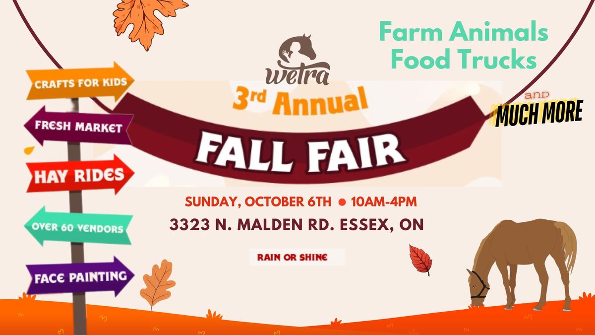 WETRA's Annual Fall Fair