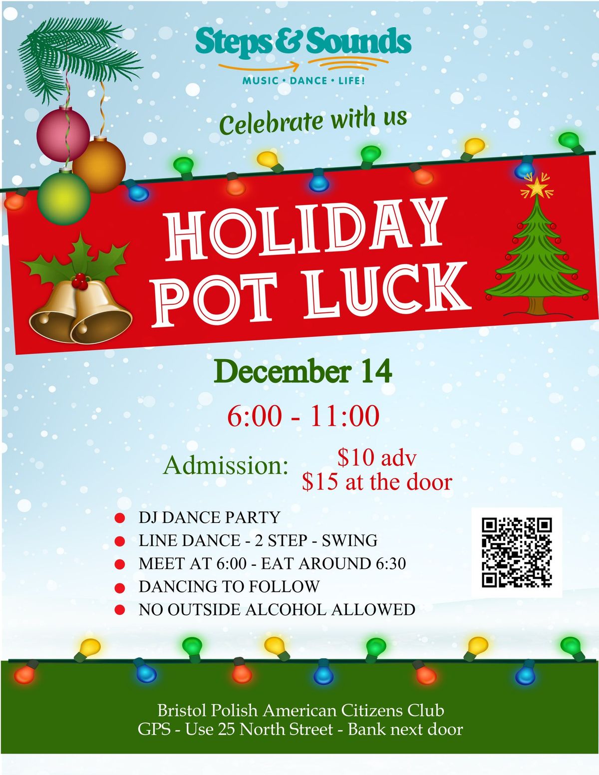 Holiday Pot Luck Dinner Dance