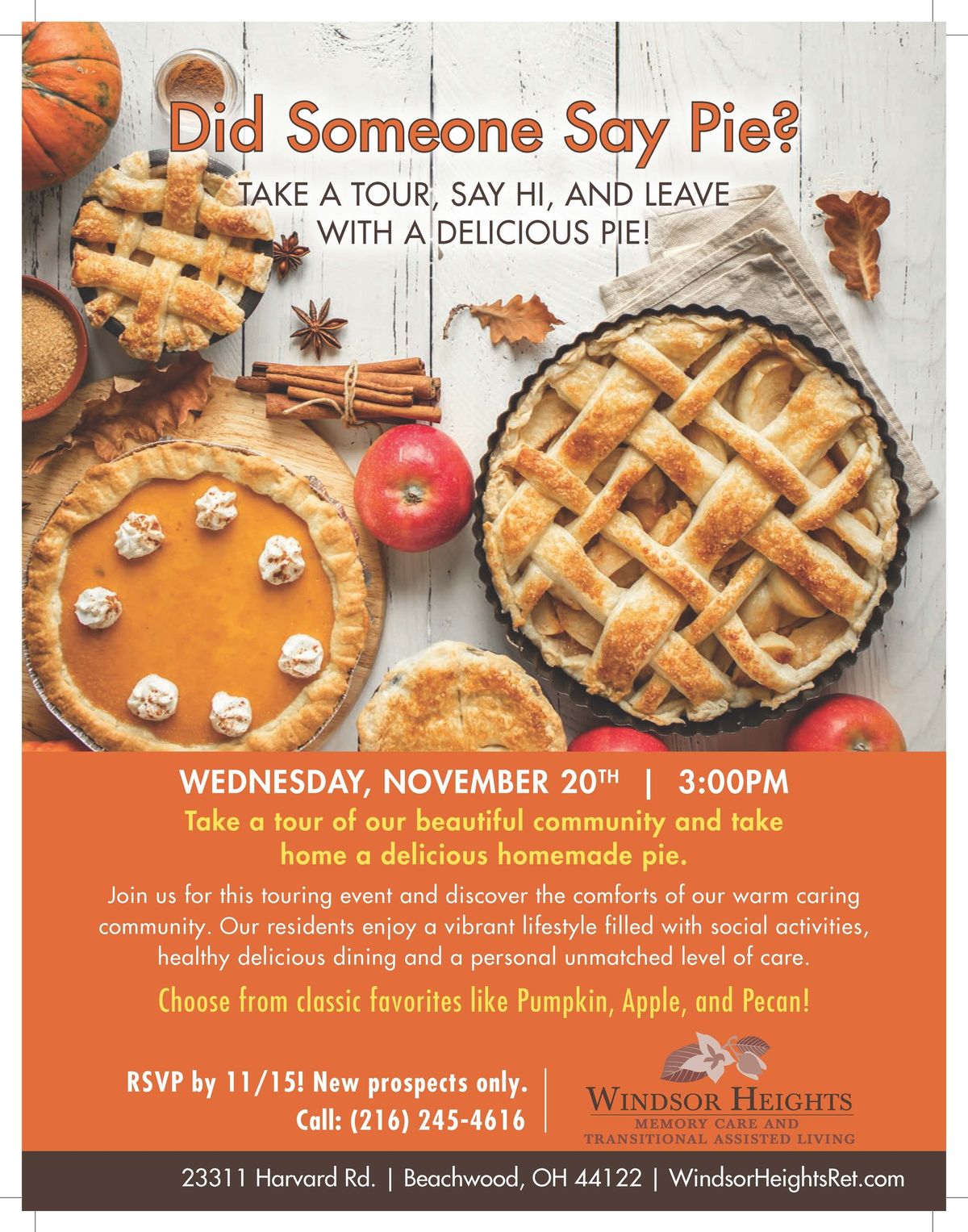 Celebrate the Season with a Tour & Pie Giveaway! 