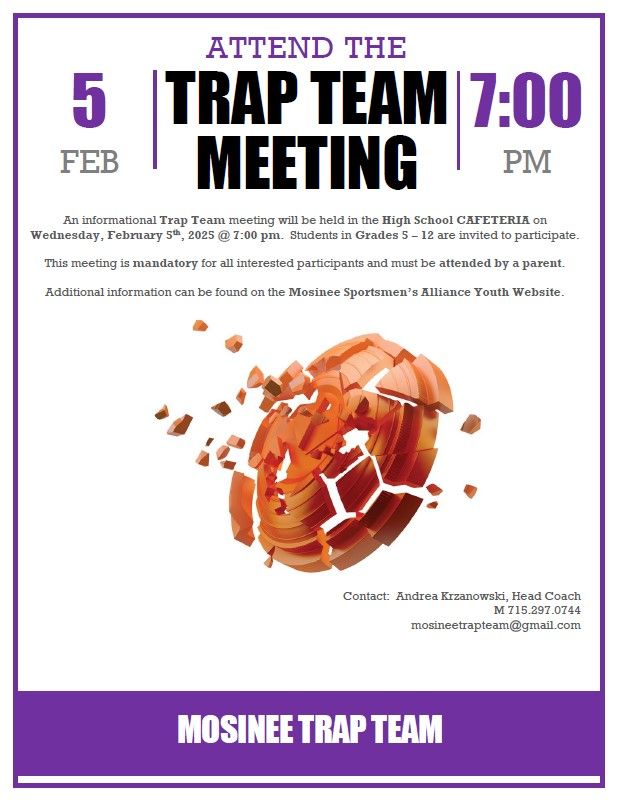 MANDATORY - Trap Team Informational Meeting