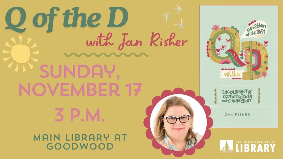 Author Talk with Jan Risher