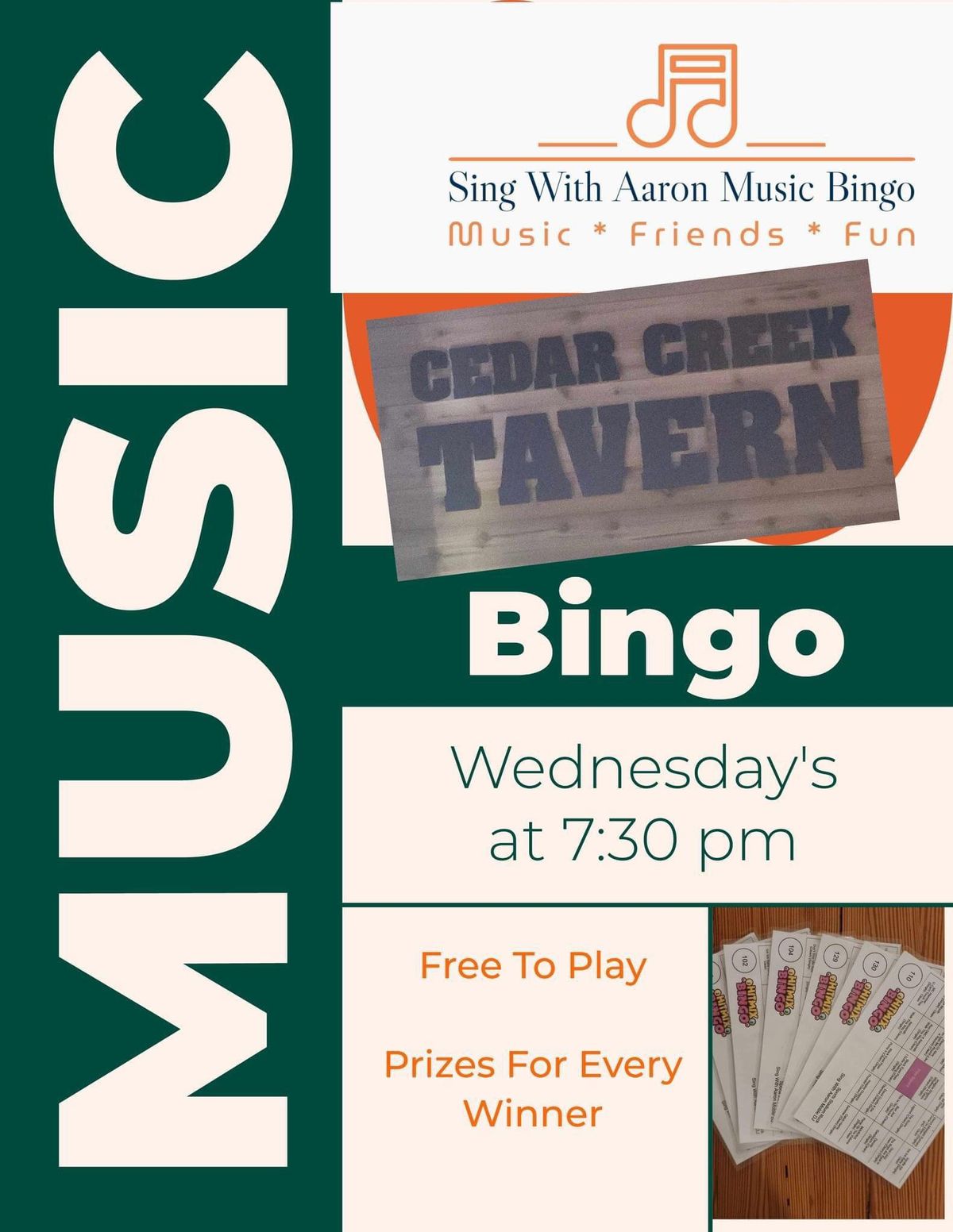Sing with Aaron Music Bingo and 50% off Signature Sushi Rolls 