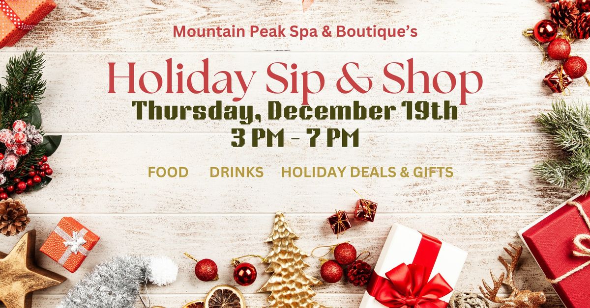 Holiday Sip & Shop